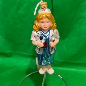 Glass blown handmade ornament